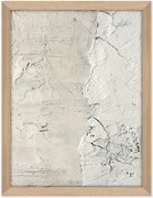 Stampa su tela incorniciata dipinta a mano White Surface