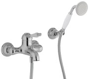 Rubinetto per vasca getto laminare cristallino OXFORD per muro cromo HUBER