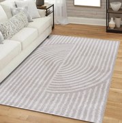 Tappeto moderno in crema ATHOS Larghezza: 120 cm | Lunghezza: 170 cm