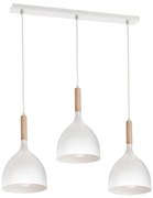 Lampadario a sospensione con filo NOAK WOOD 3xE27/60W/230V