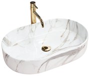 Lavabo da appoggio in ceramica Rea Nadia Shiny Aiax