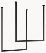 Set di 2 porta asciugamani in metallo Tensi