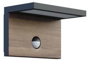 Lampada LED da esterno con sensore NATURA LED/12W/230V 4000K IP54 marrone/antracite