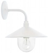 Applique Da Esterno Contemporanea Spectre Alluminio E Vetro Bianco 1 Luce E27