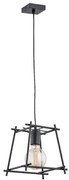 Lampadario a sospensione con filo NETI 1xE27/15W/230V nero