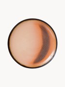 Set di 2 piatti torta fatti a mano con smalto reattivo 70's