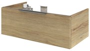 Mobile da bagno sotto lavabo Neo marrone lucido L 90 x H 32 x P 48 cm 1 cassetto, lavabo non incluso