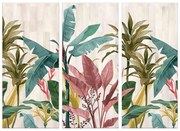 Quadro su tela Banana leaves, multicolore 150 x 100 cm