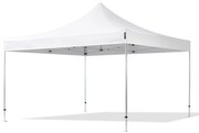 TOOLPORT 4x4m gazebo pieghevole PES, PROFESSIONAL alluminio, bianco - (600172)