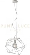 Lampadario a sospensione abraxas bianca 1 luce attacco e27 40,5x29,...