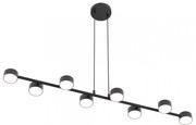 Lampadario a sospensione MEGARA 8 Nero 8xGX53 Colore del corpo Nero