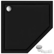 Piatto doccia acrilico Rea Diamond Black 90x90
