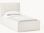 Letto singolo imbottito in bouclé Dream