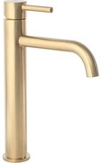 REA-B4526 - Miscelatore per lavabo LUNGO 28 cm, oro spazzolato
