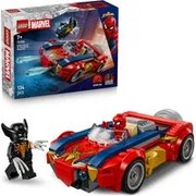Auto Spideman vs Venomized Wolverine Lego Marvel
