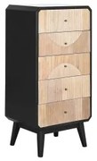 Cassettiera DKD Home Decor 48,3 x 35 x 100 cm Nero Legno