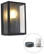 Applique esterno nero incl. lampadina smart WiFi IP44 - ROTTERDAM 2