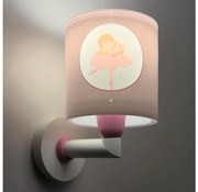 Dalber 60919 - Lampada da parete per cameretta PRINCESS DANCE 1xE27/15W/230V rosa