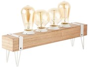 Brilliant - Lampada da tavolo WHITEWOOD 4xE27/60W/230V