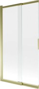 Mexen Fox paravento doccia a due ante scorrevoli 100 x 150 cm, trasparente, oro - 891-100-002-50-00