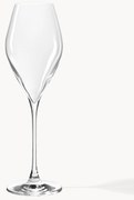 Set di 4 bicchieri da vino bianco in cristallo Silvio