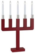 Markslöjd 704220 - Candelabro natalizio SUNDSTOORP 5xE10/3W/230V rosso