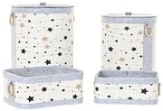 Set di Cestini DKD Home Decor Stelle Bambù 36 x 36 x 50 cm (4 pcs)