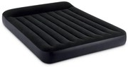 64143 - Materasso Gonfiabile Dura-Beam Pillow Rest Classic Matrimoniale, pvc, Nero, 152x203x25 cm - Intex