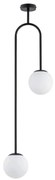 Lampadario a sospensione con supporto rigido VECTOR 2xE14/10W/230V nero