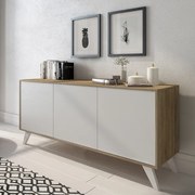 Madia moderna in legno a 3 ante 154 cm - SOTO OLMO