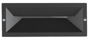 Lampada applique a incasso SHADE per esterni in alluminio NERO