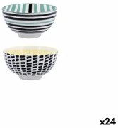 Ciotola Bidasoa Zigzag Multicolore Ceramica 11 cm (24 Unità)