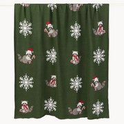 Coperta in cotone con motivo invernale Nalani