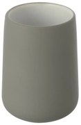 Bicchiere portaspazzolini da appoggio Sidney in ceramica grigia