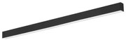 Lampada Lineare LED a Soffitto 55W 150cm Nera con driver Philips Colore Bianco Variabile CCT