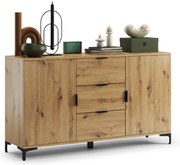 Comò LANA K-150S Rovere Artisan - MOBILE A 2 ANTE CON CASSETTI