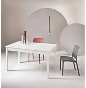 Tavolo in legno allungabile a 220 cm CAIO BIANCO FRASSINO