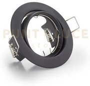 Jura faretto da incasso rotondo orientabile nero opaco d. 8,3cm att...