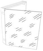 Pensile bagno Easy colore su ordinazione, 3 ante apertura da sinistra P 20 x L 60 x H 75 cm