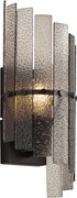 Lampada da Parete di Design Nera con Vetro Fumé - Versailles