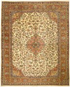 Sarouk Tappeto 300 x 380 Beige (Iran) Annodato A Mano