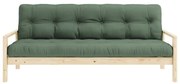 Divano letto verde 205 cm Knob - Karup Design