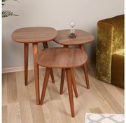 SET 3x Tavolino TYN marrone