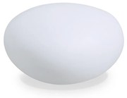 Piantana Moderna Sasso Materie Plastiche Bianco 1 Luce E27 D41Cm