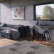 Tappeto Naturale geometrico grigio, L 230 x L 160 cm