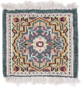 Agra Tappeto 30 x 30 (Indian) Annodato A Mano