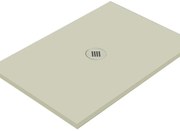 Piatto doccia in ceramica extra slim crema L 140 x L 70 cm