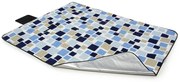 Coperte da picnic colorate con motivo a cubetti blu