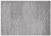 Tappeto carve weave geometrico grigio, L 230 x L 160 cm
