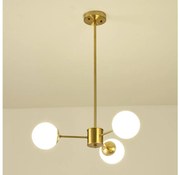 Lampadario a sospensione con supporto rigido 3xE27/40W/230V ottone